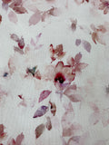 Bio - French Terry "Aquarelle Flowers", old pink