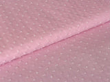 Baumwollstoff "Plumeti bicolor" rosé/weiß