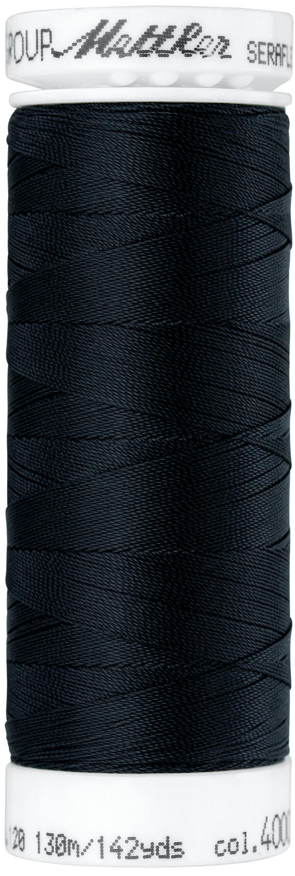 SERAFLEX elastisches Nähgarn, Black 4000